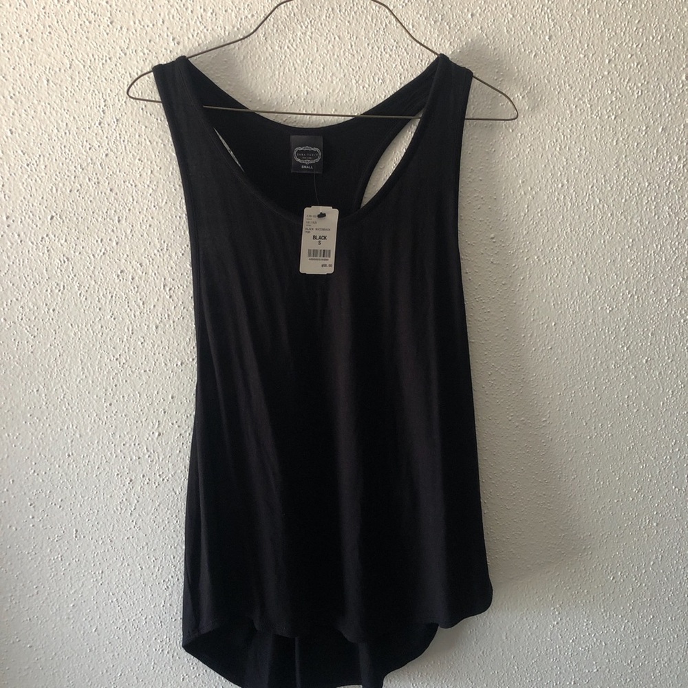 Black tank top